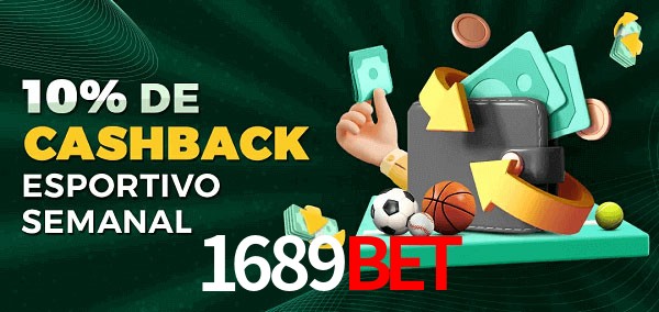 10% de bônus de cashback na 1689bet