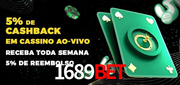 Promoções do cassino ao Vivo 1689bet
